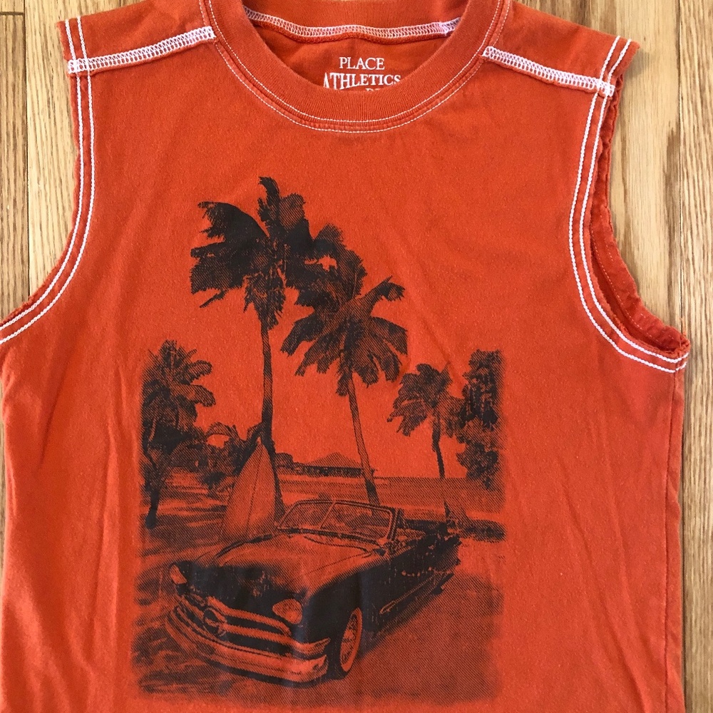 Place Athletics Dept Tank Top | Muscle Shirt Youth's L (10/12) Surf's Up!